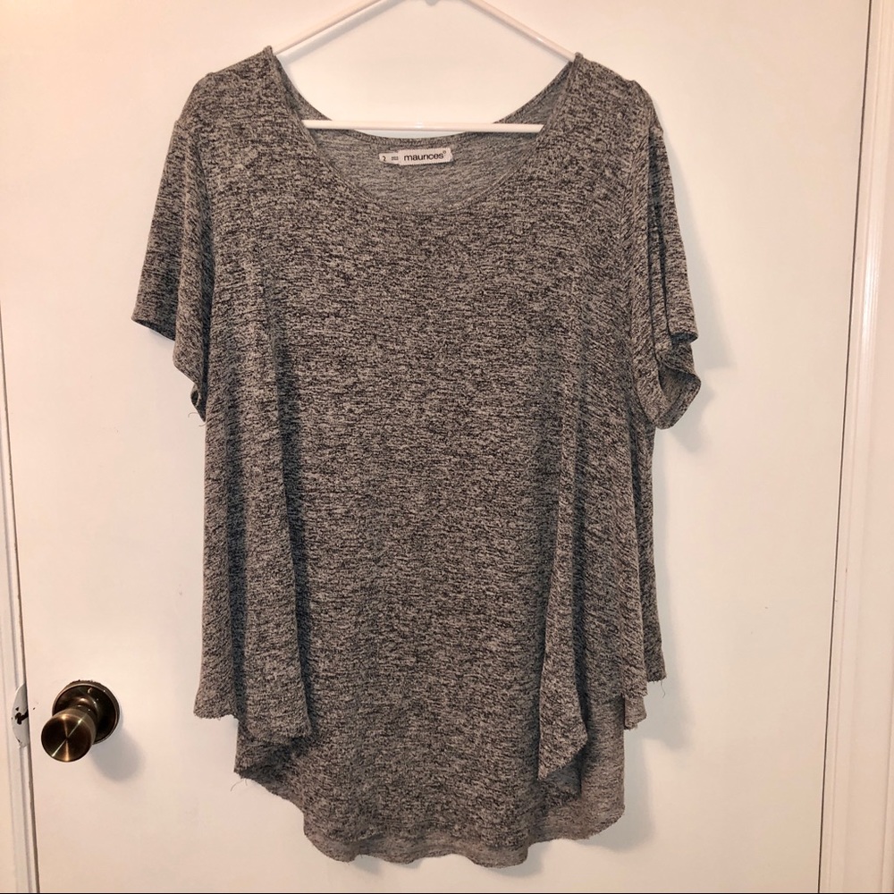 Maurices High-Low Flowy Short Sleeve Long Top